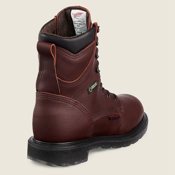 Red Wing Work Boots Supersole® 2.0 - 8-Inch Waterproof Soft Toe - Burgunder - Herre 3425-RKLUG